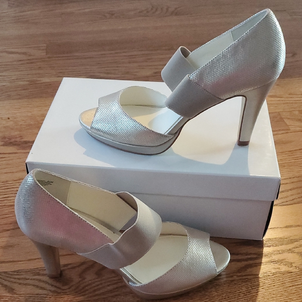 Elegant Silver High Heels